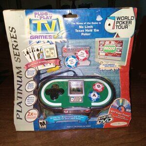 No Limit Texas Hold 'Em Plug It In & Play World Poker Tour TV Games 2004 NEW
